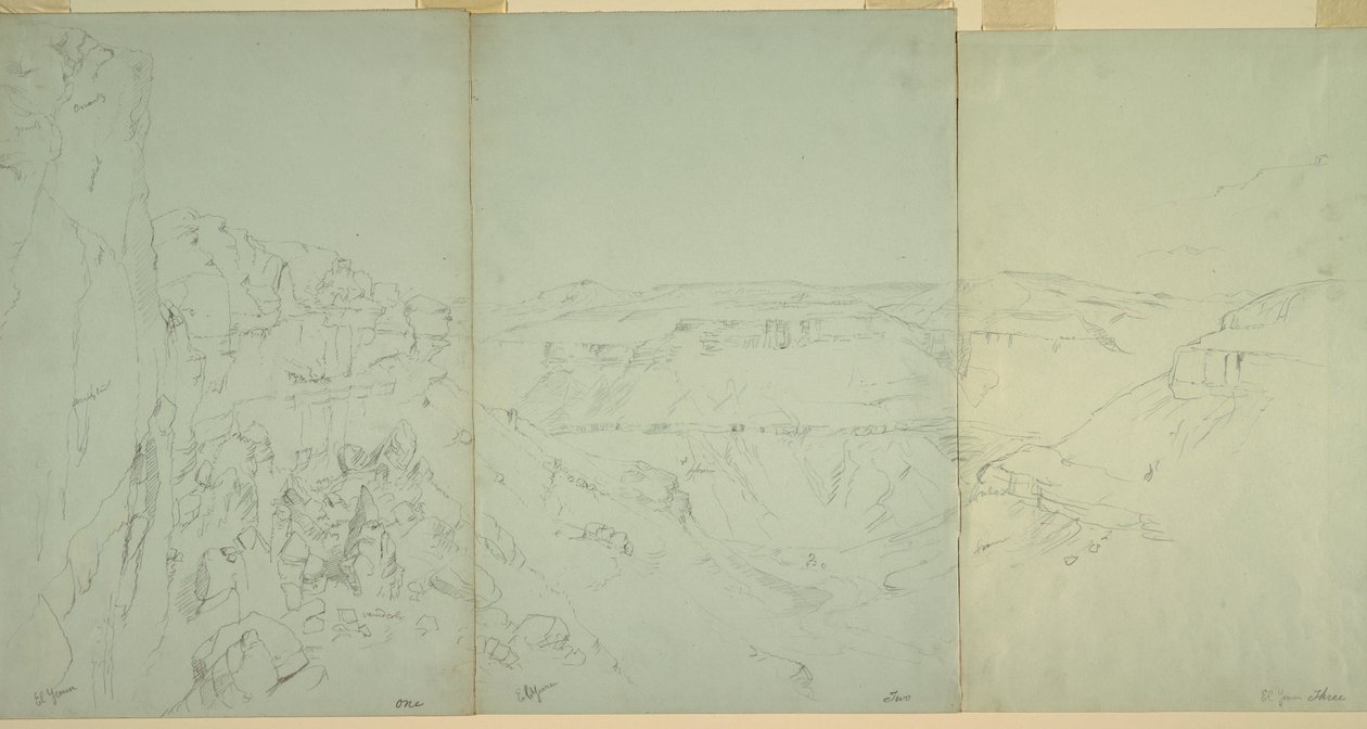 Landschaft in El Yeman, 1868 von Frederic Edwin Church