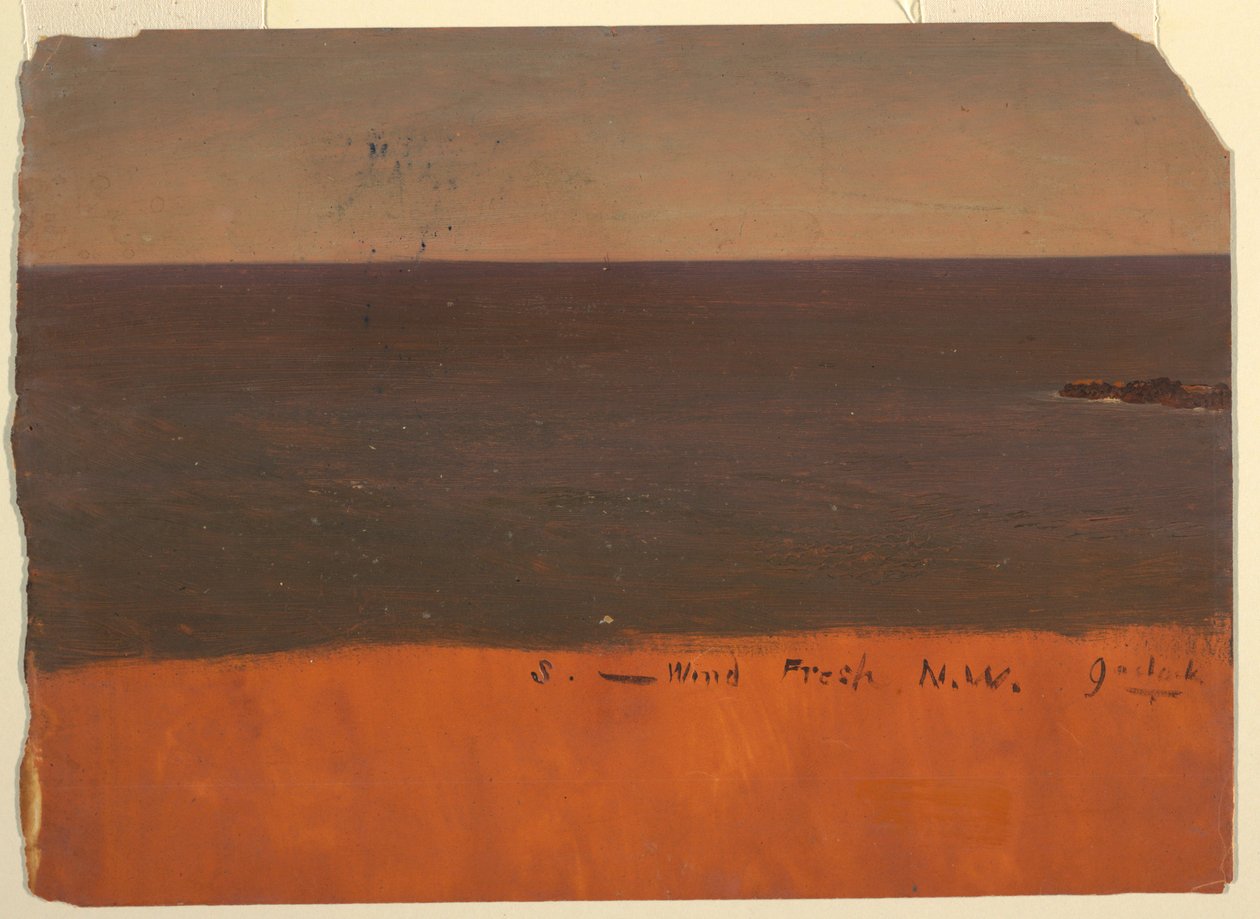 Zeichnung, Küste von Maine, ca. 1850 von Frederic Edwin Church