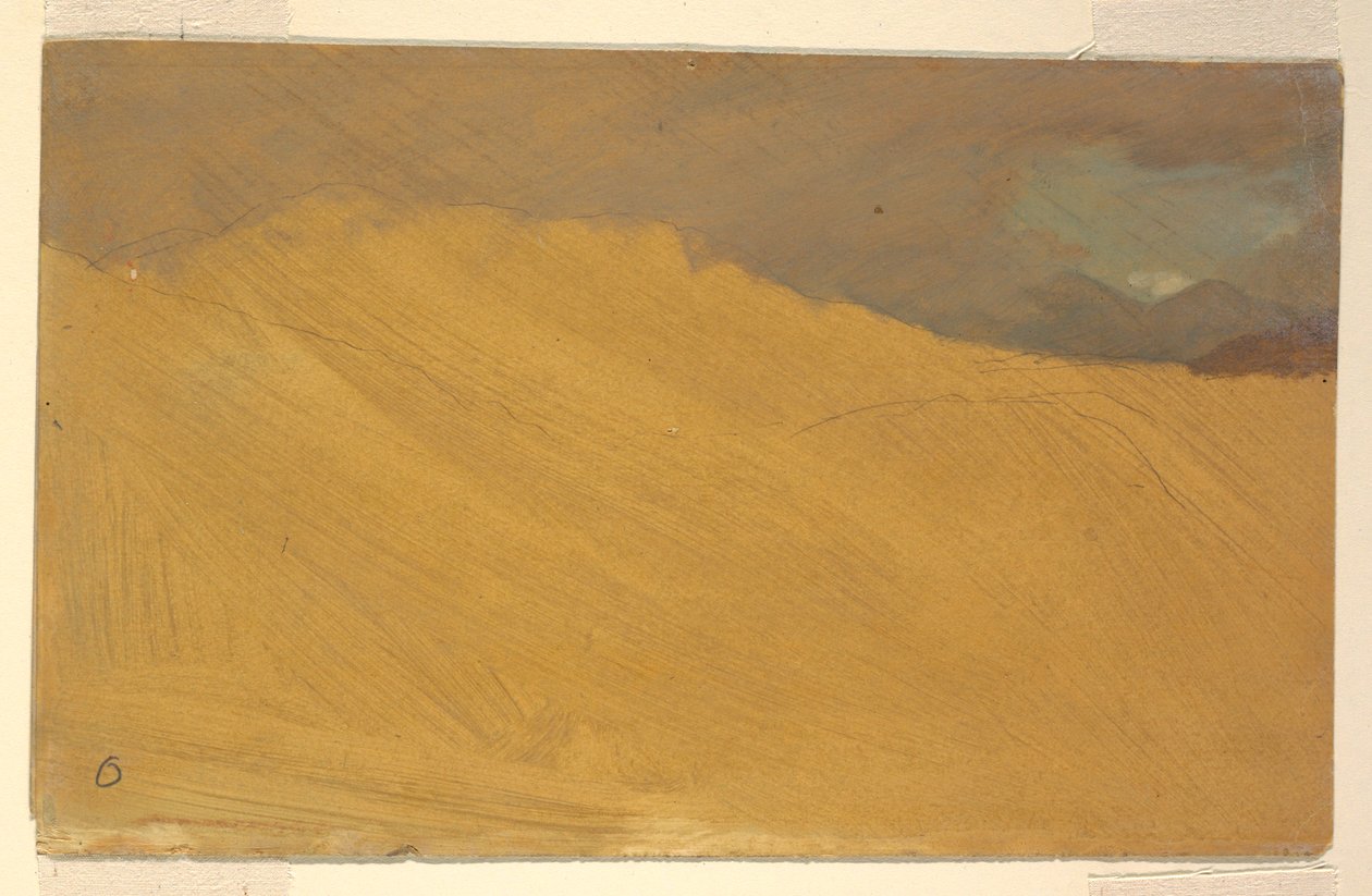 Zeichnung, Bergige Landschaft, 1860–70 von Frederic Edwin Church