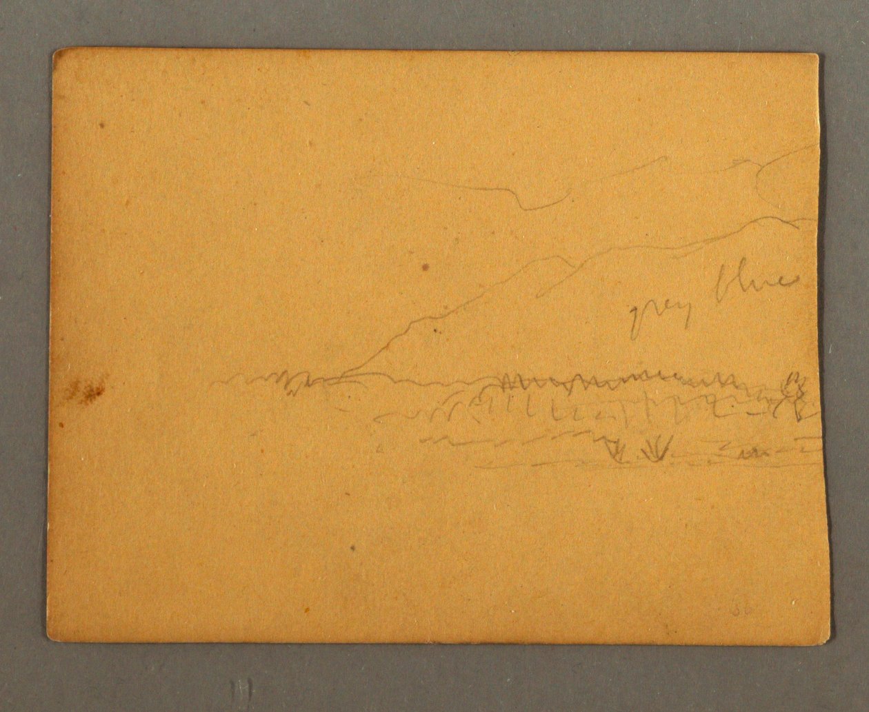 Zeichnung, Berge, möglicherweise 1856 von Frederic Edwin Church