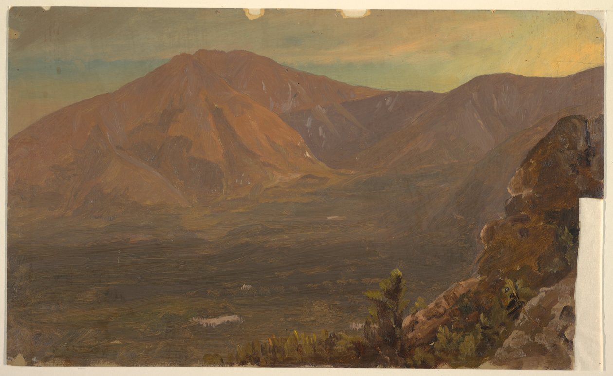 Zeichnung, Berge Katahdin und Turner, 1860–78 von Frederic Edwin Church
