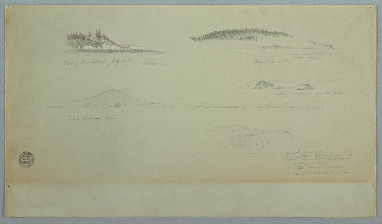 Teil der Insel Fogo, Indian Look, 2. Juli 1859 von Frederic Edwin Church