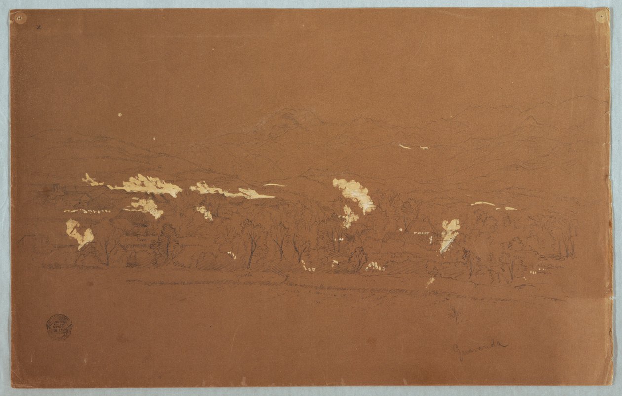 Teilansicht von Guaranda, Ecuador, 3. Juni 1857 von Frederic Edwin Church