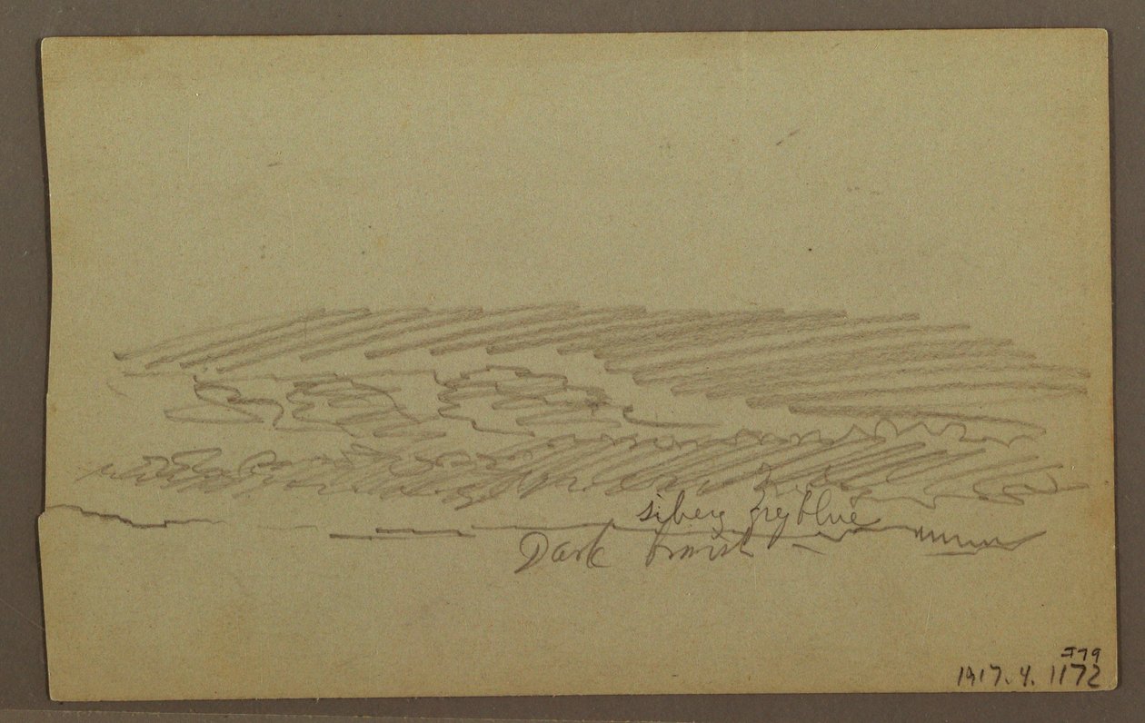 Himmelsstudie, Bergkämme, Regenbogen, 1860er Jahre von Frederic Edwin Church
