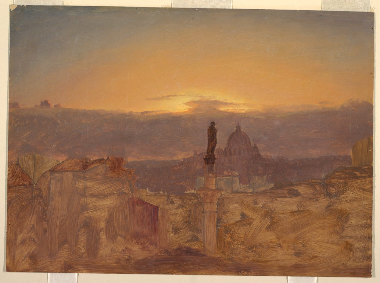 Petersdom vom Pincio, Rom, Ende 1868 oder Anfang 1869 von Frederic Edwin Church