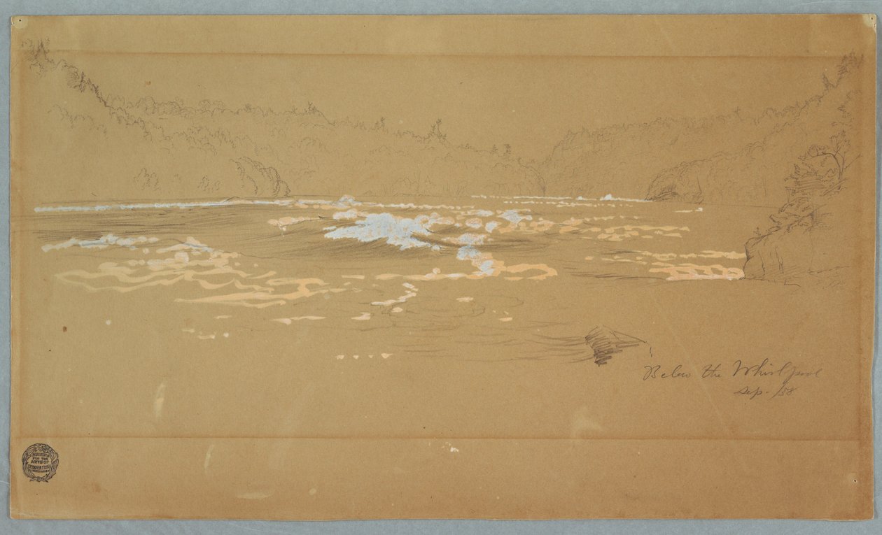 Der Fluss "Unterhalb des Strudels", September 1858 von Frederic Edwin Church