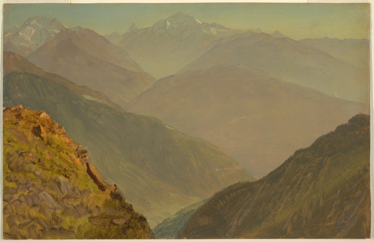 Der Watzmann und Goell, in der Nähe von Berchtesgaden, 1868 von Frederic Edwin Church