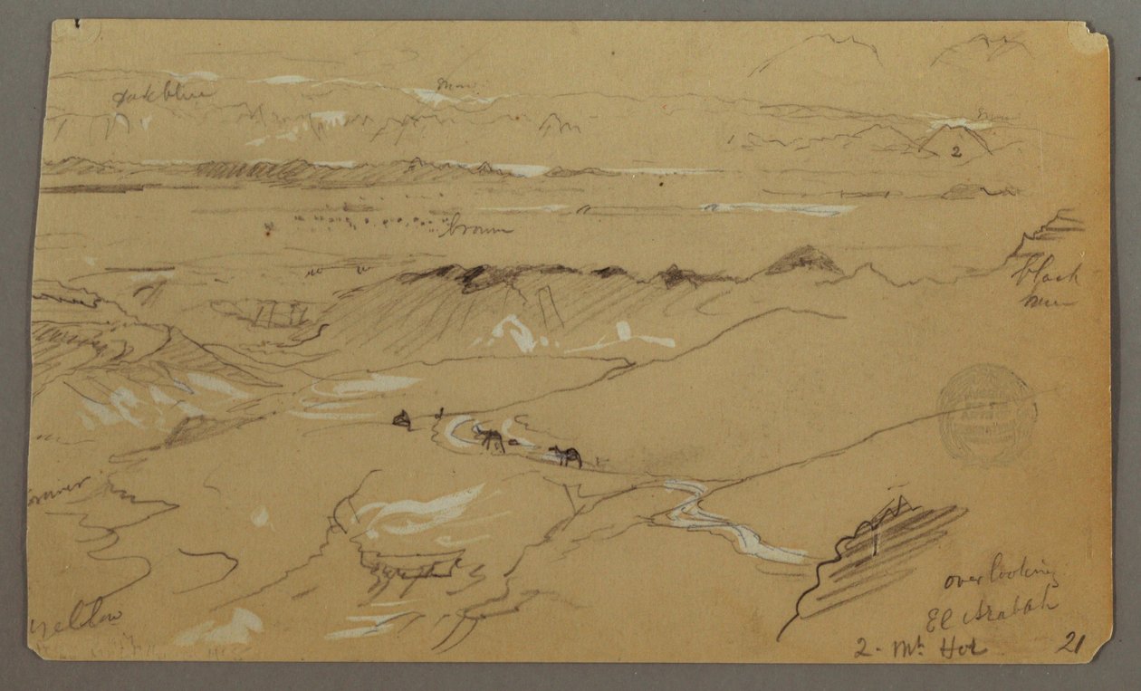 Blick über Wady el-Arabah, 20. Februar 1868 von Frederic Edwin Church