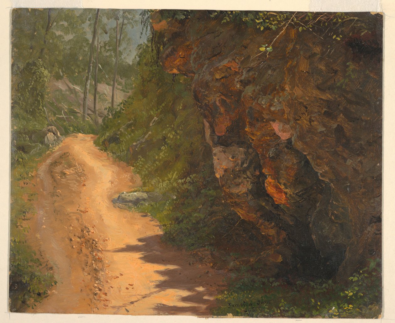Zeichnung, Waldweg, Jamaika, Juni 1865 von Frederic Edwin Church