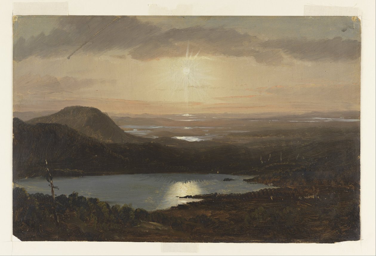 Eagle Lake vom Cadillac Mountain, Mount Desert Island, Maine von Frederic Edwin Church