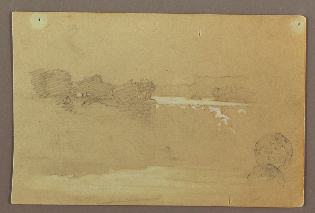 Hennequin Point und die amerikanischen Fälle, Niagara-Fluss von Frederic Edwin Church