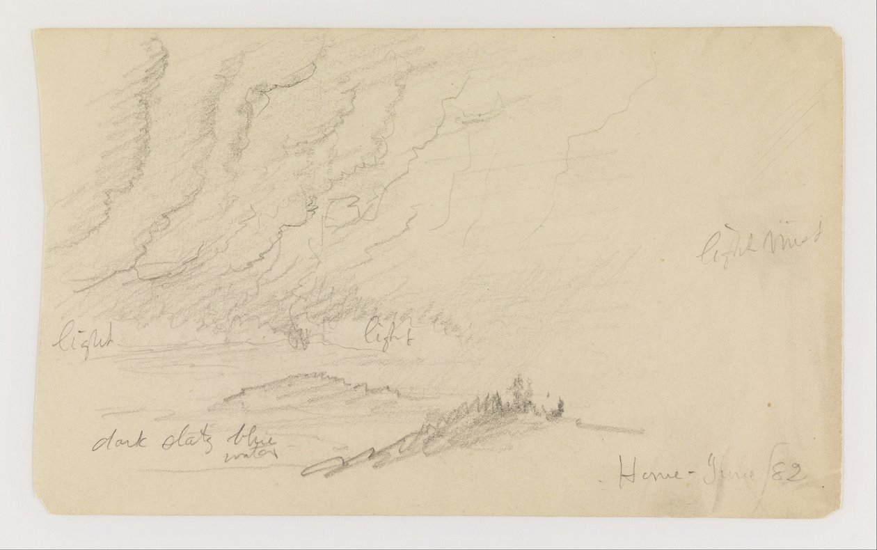Nebel über Fluss und Hügeln von Frederic Edwin Church