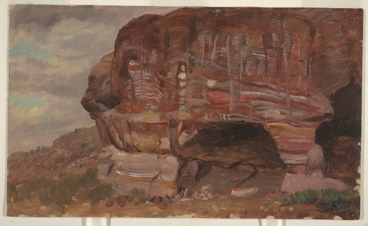 Studie eines zoomorphen Felsens, Petra von Frederic Edwin Church