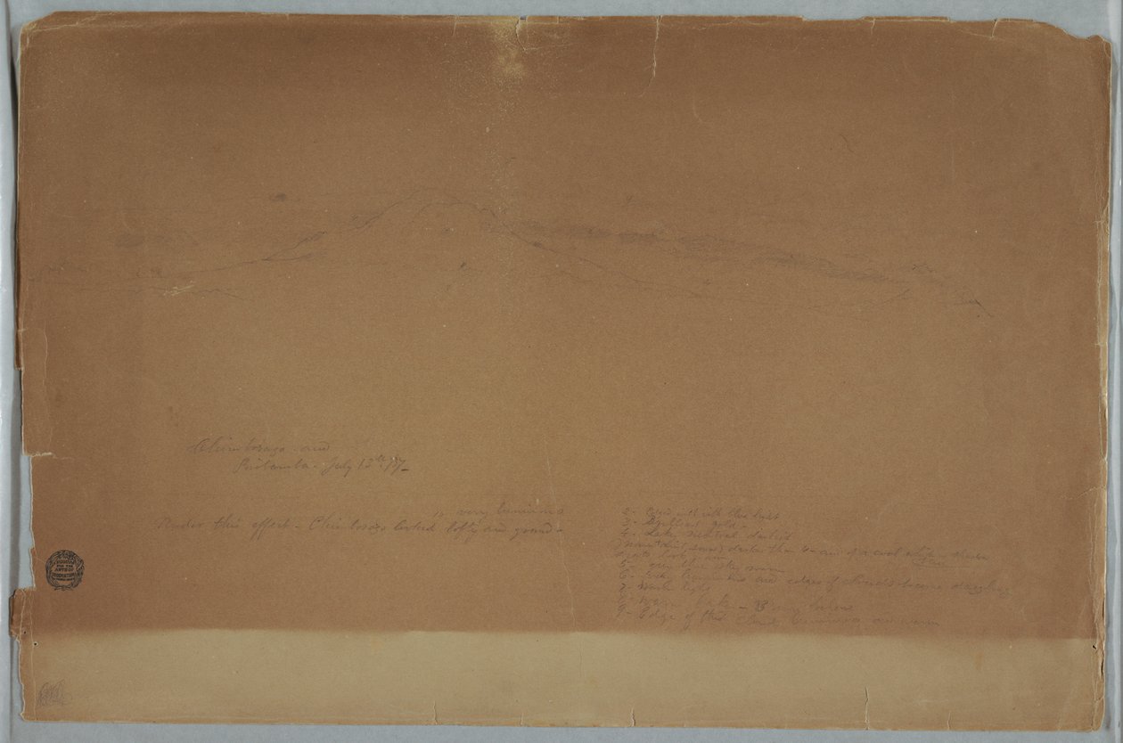 Der Chimborazo, gesehen von Riobamba, Ecuador, 13. Juli 1857 von Frederic Edwin Church