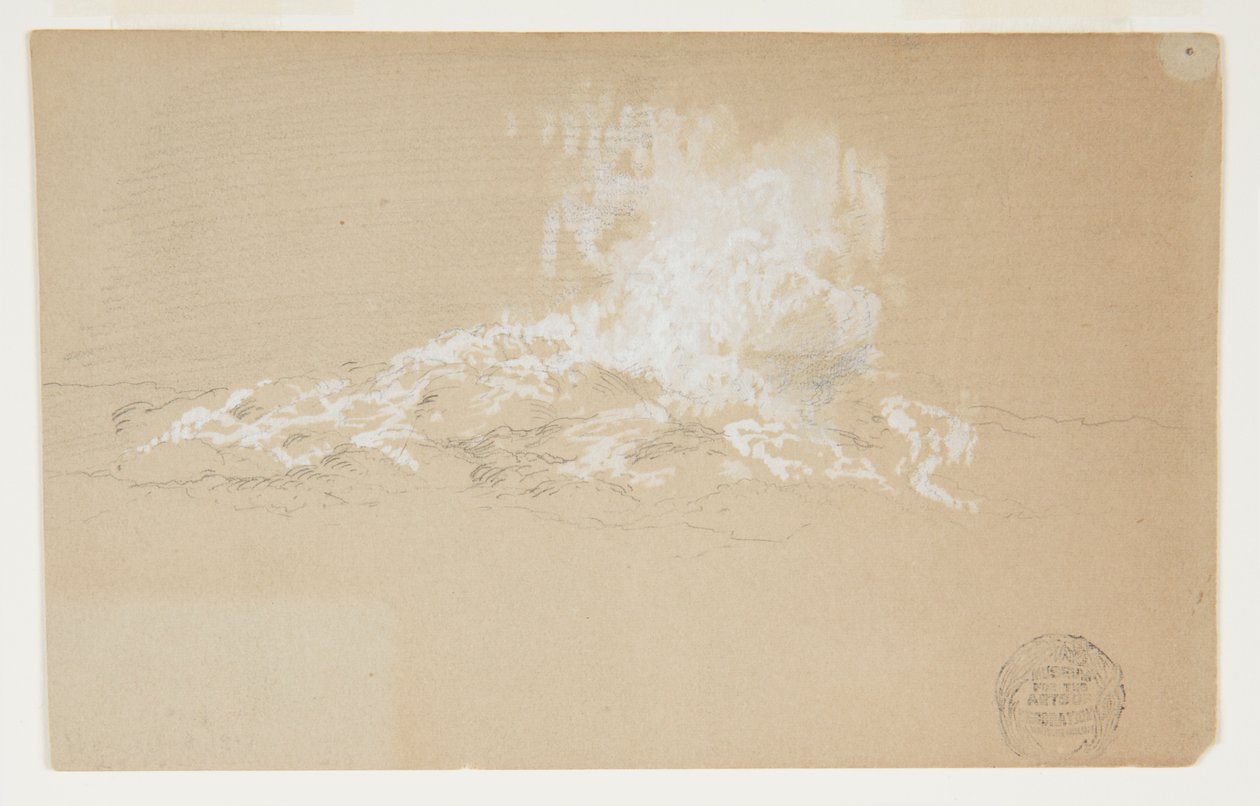 Wellen brechen gegen Felsen von Frederic Edwin Church