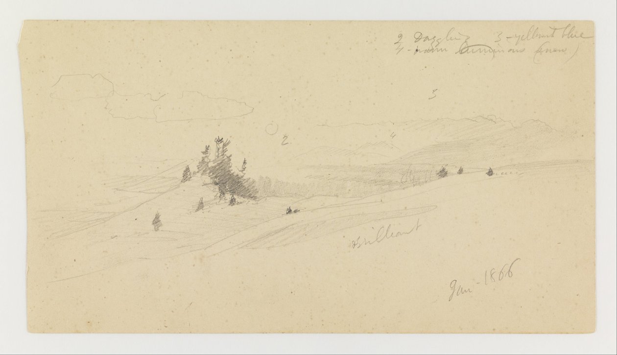 Bewaldeter Hügel, Hügeltal, Sonne von Frederic Edwin Church