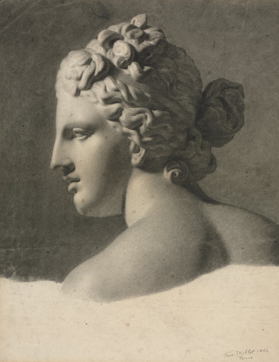 Studie eines Gipsabgusses von Frederic Millet