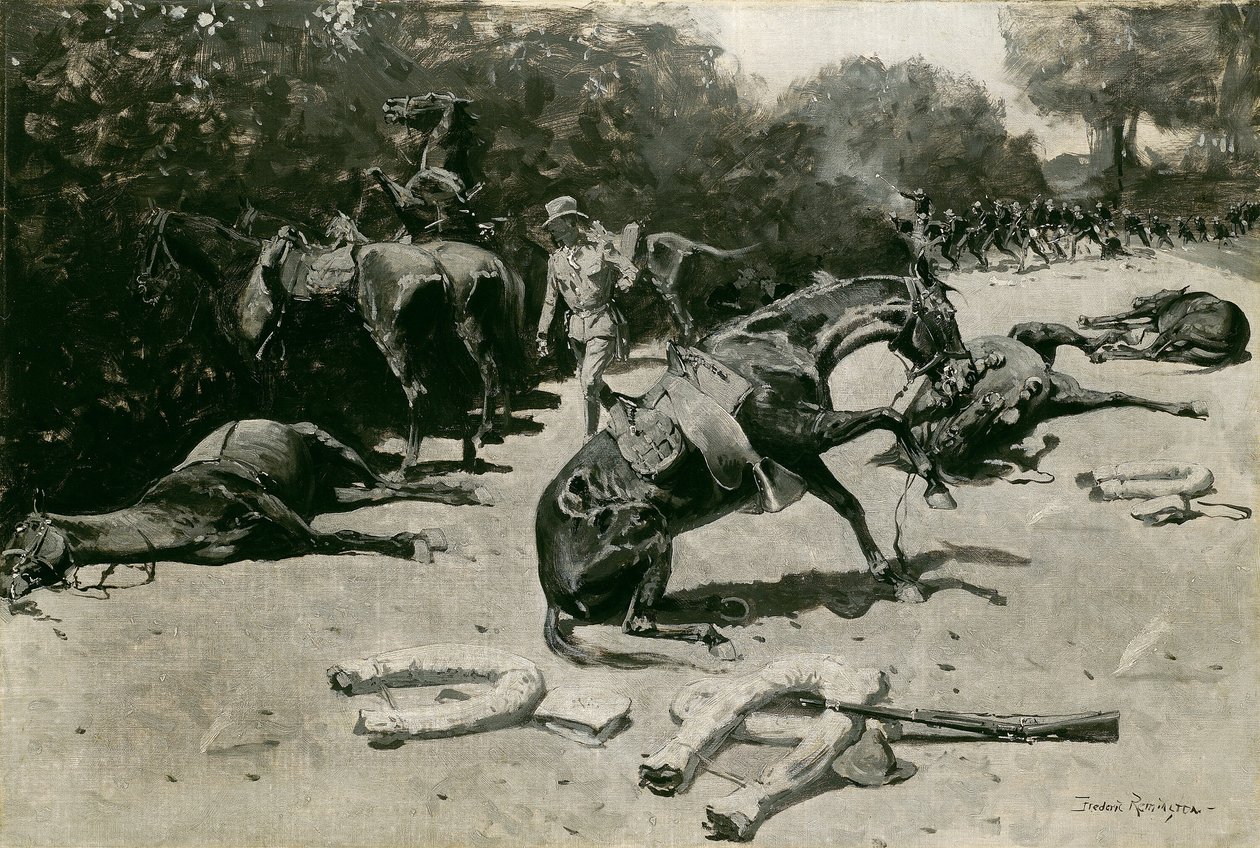 Wie die Pferde für ihr Land in Santiago starben von Frederic Remington