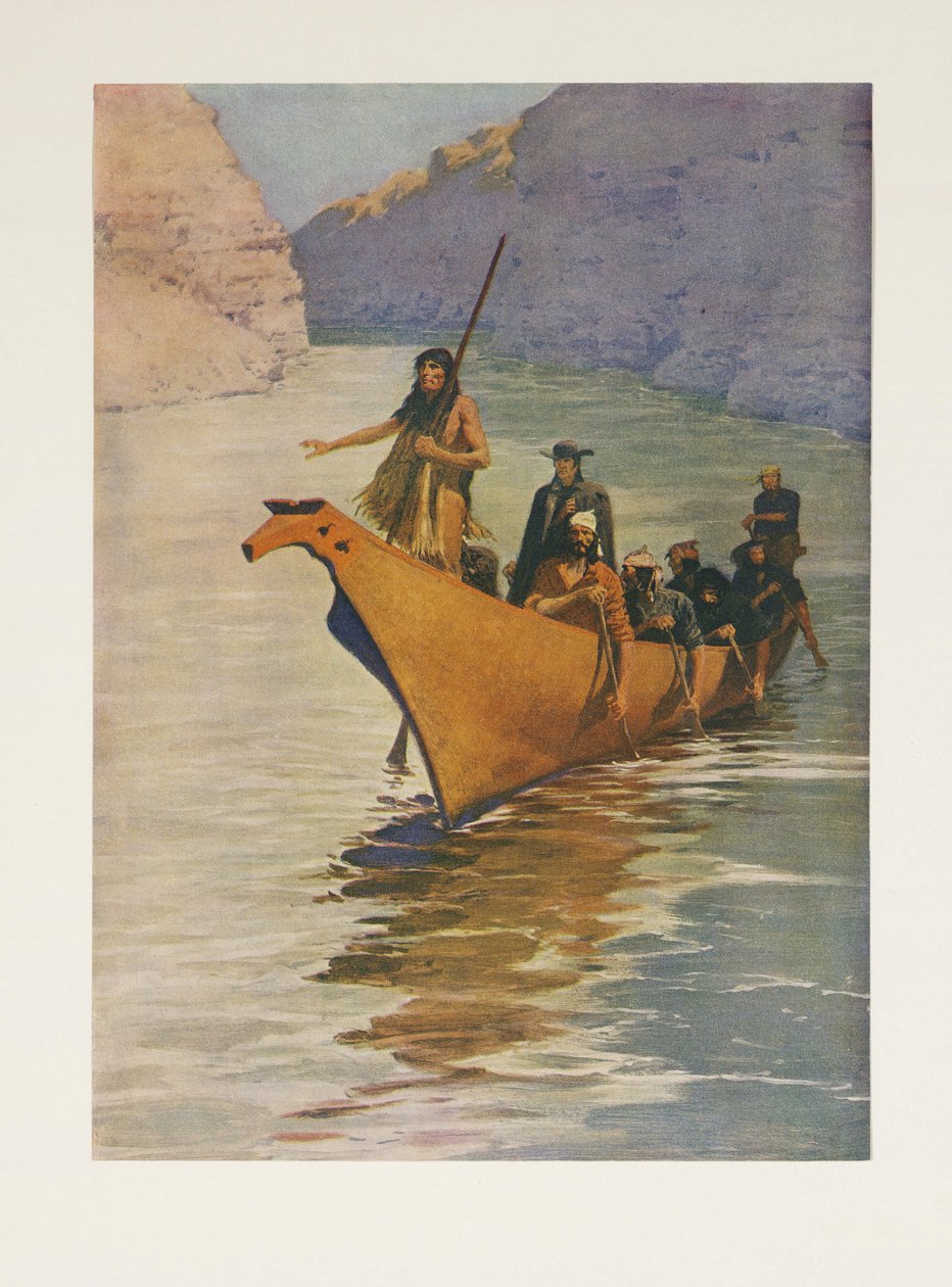Sir Alexander Mackenzie (1764 - 1820) aus Colliers Weekly, veröffentlicht 1906 von Frederic Remington