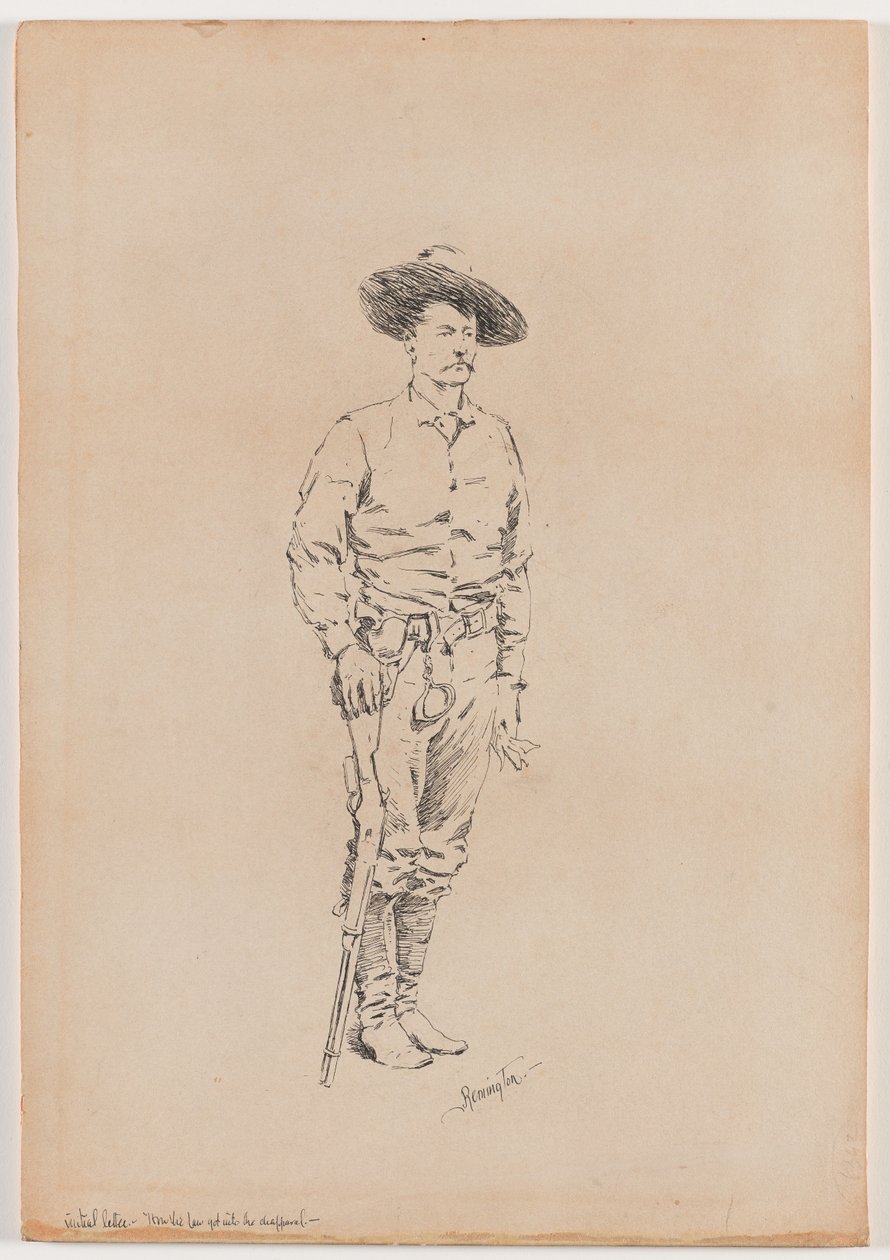 Skizze eines Texas Rangers für 