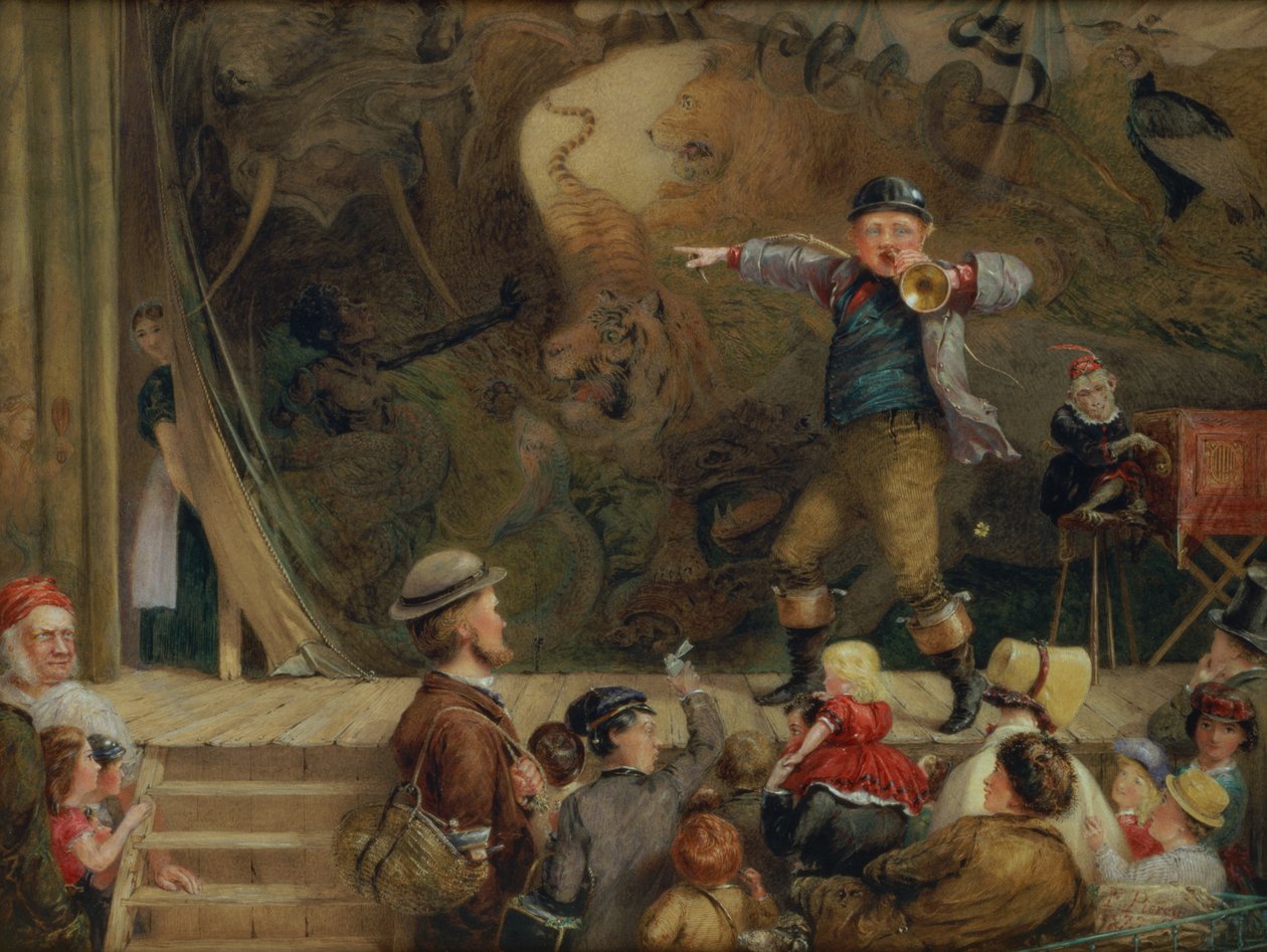 Die reisende Menagerie, 1872 von Frederick Piercy