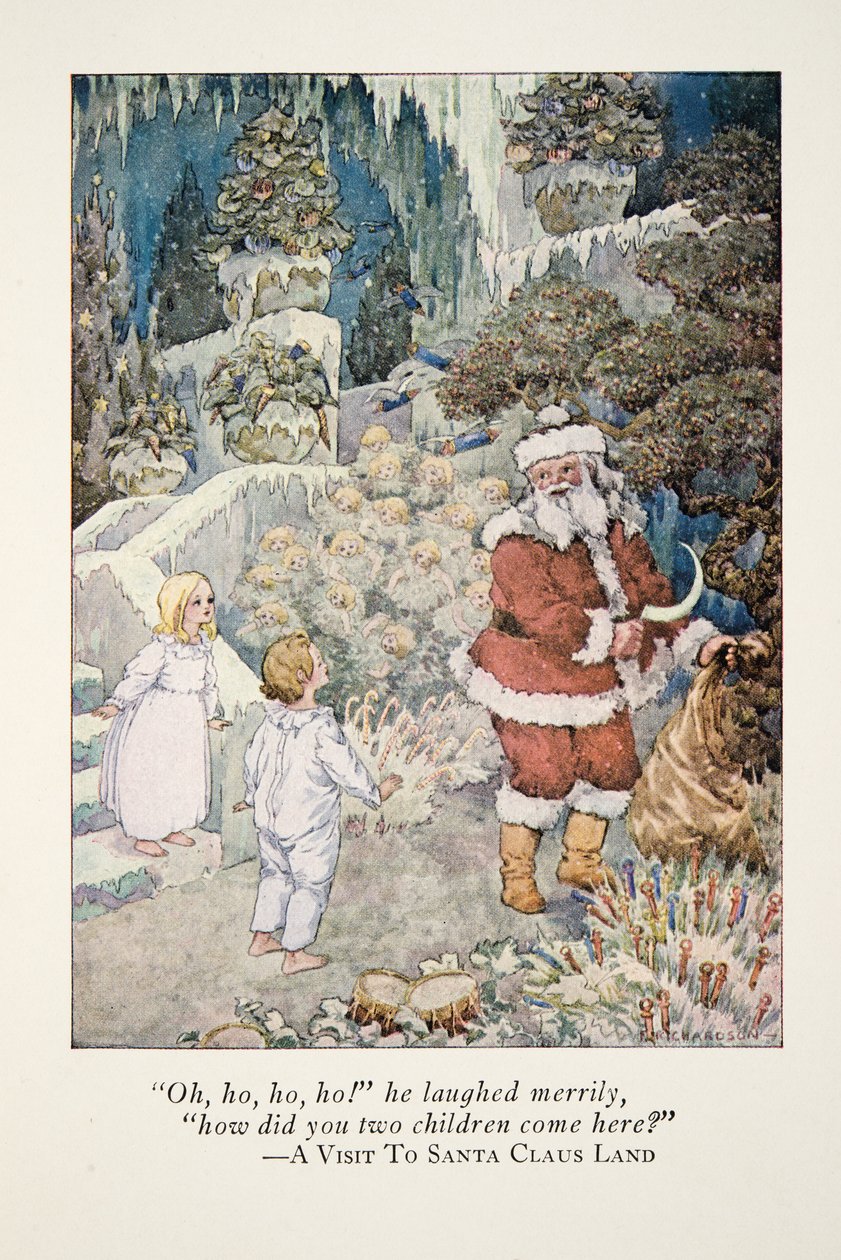 Illustration aus Ein Besuch im Land des Weihnachtsmanns von Frederick Richardson