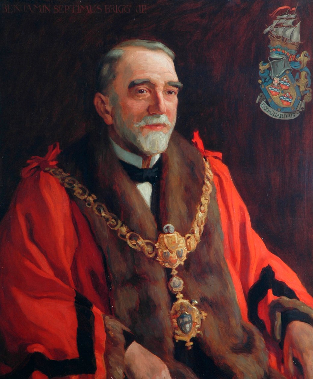 Benjamin Septimus Brigg, erster Bürgermeister von Kighley (1882), 1923 von Frederick Stead