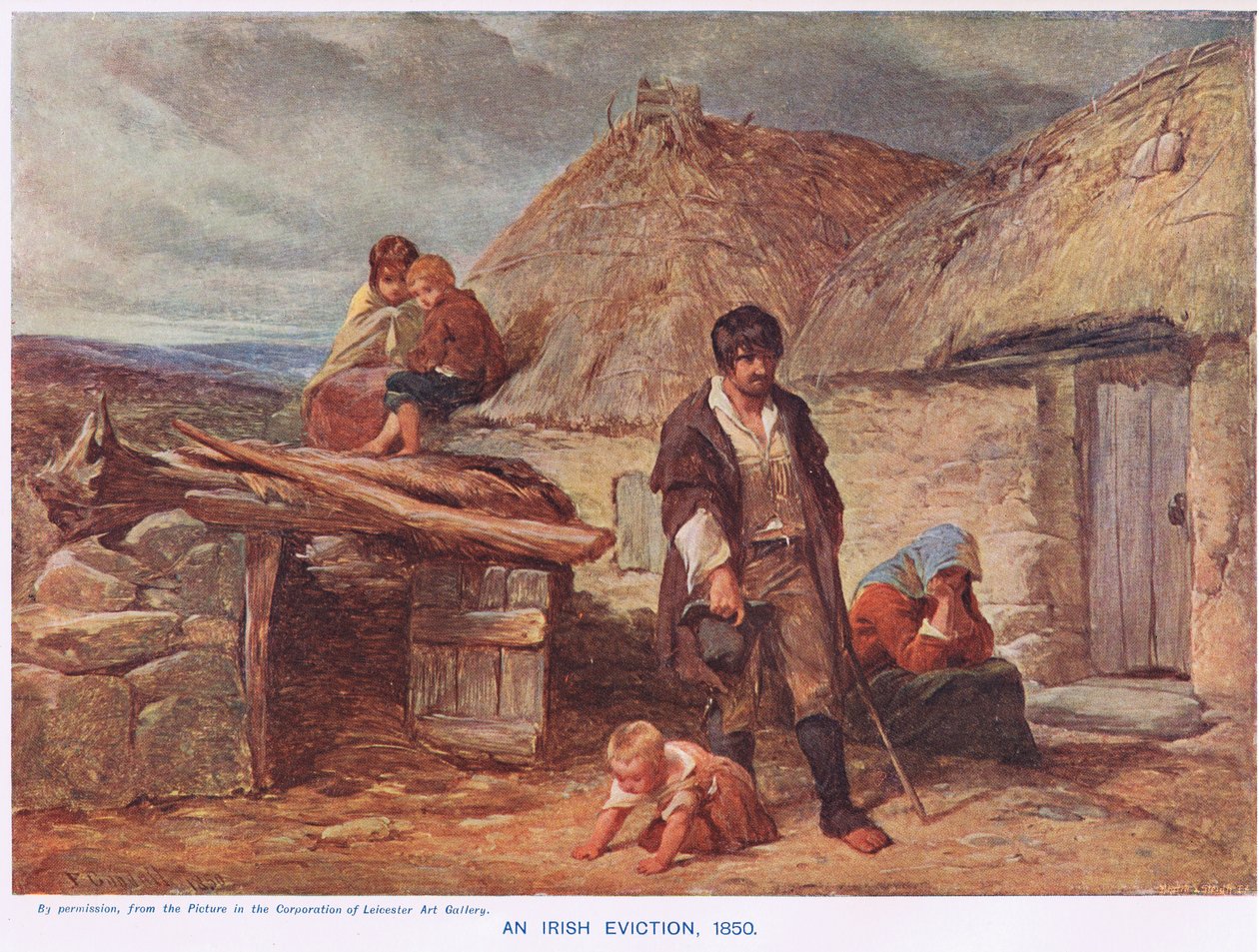 Eine irische Zwangsräumung, Illustration aus Cassell