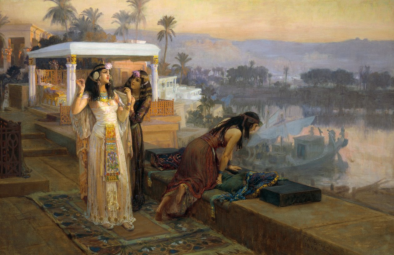 Kleopatra auf den Terrassen von Philae von Frederick Arthur Bridgman