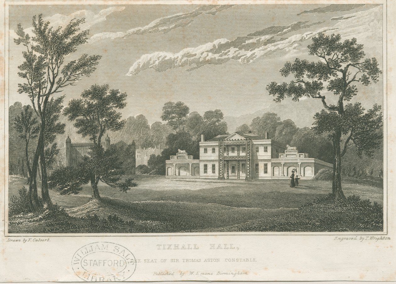 Tixall Hall von Frederick Calvert
