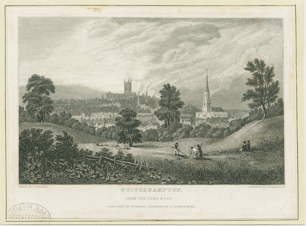 Wolverhampton - Fernansicht von der Penn Road von Frederick Calvert