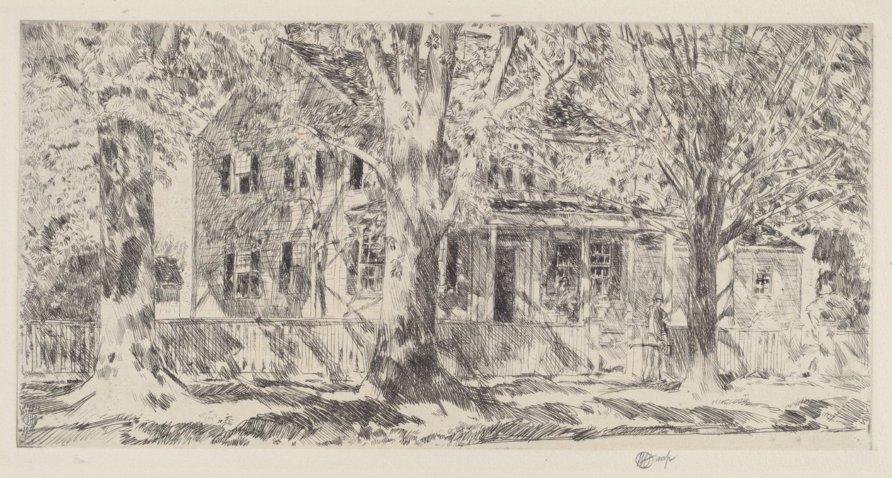 Haus in der Hauptstraße, Easthampton, 1922 von Frederick Childe Hassam
