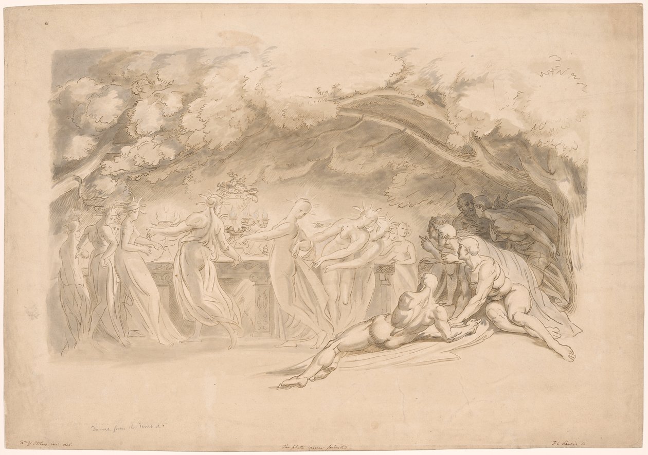 Der Tanz der Nymphen, aus Der Sturm von Frederick Christian Lewis
