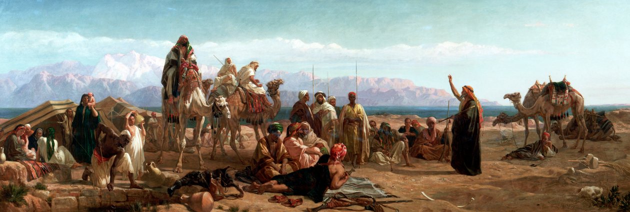 Früher Morgen in der Wildnis von Shur, 1860 von Frederick Goodall