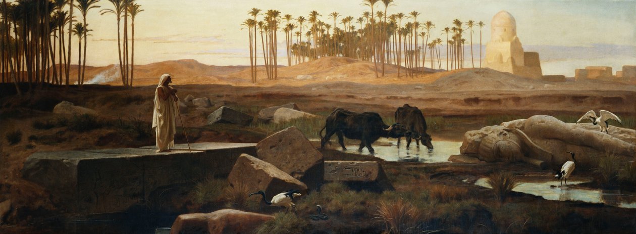 Memphis, am Nil, 1882 von Frederick Goodall