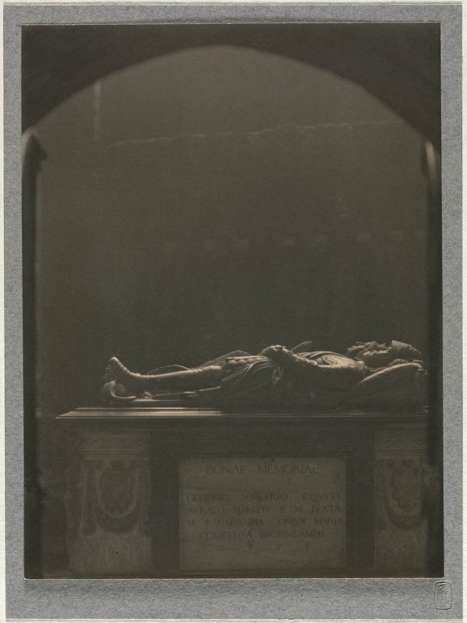 Westminster Abbey, Grab von Sir Georges Villiers, gest. 1605, ca. 1900 von Frederick Henry Evans