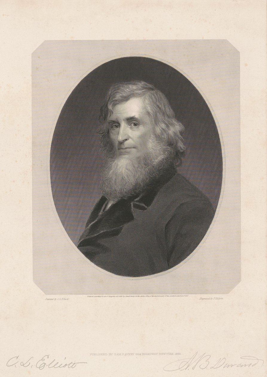 Asher B. Durand von Frederick Halpin, after Charles Loring Elliott