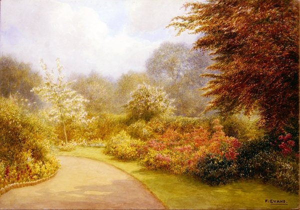 Azaleen im Pfarrgarten, Brockhurst Hill von Frederick Henry Evans