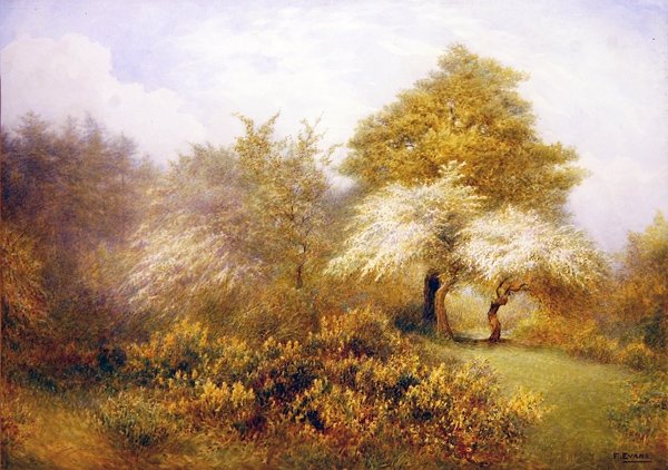 Frühling in Epping bei Buckhurst Hill von Frederick Henry Evans