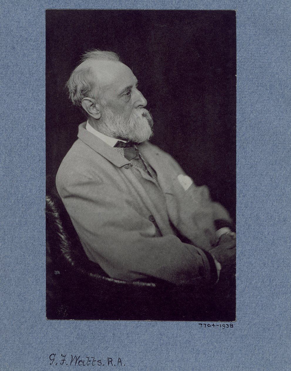 Porträt von George Frederick Watts (1817-1904) von Frederick Hollyer