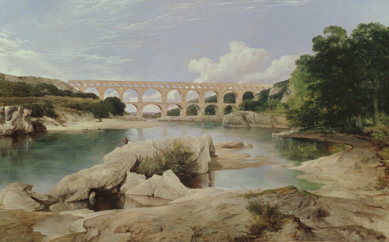 Der Pont du Gard, 1862 von Frederick Richard Lee
