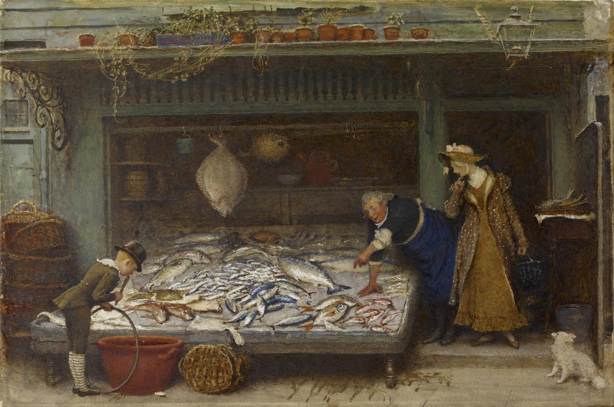 Ein Fischgeschäft von Frederick Walker