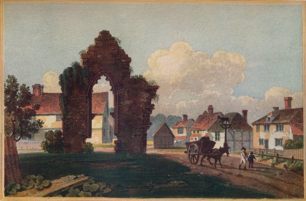 Überreste einer alten Kapelle, Milkhouse Street, in der Nähe von Cranbrook, Kent, 1813 von Frederick Wilton Litchfield Stockdale