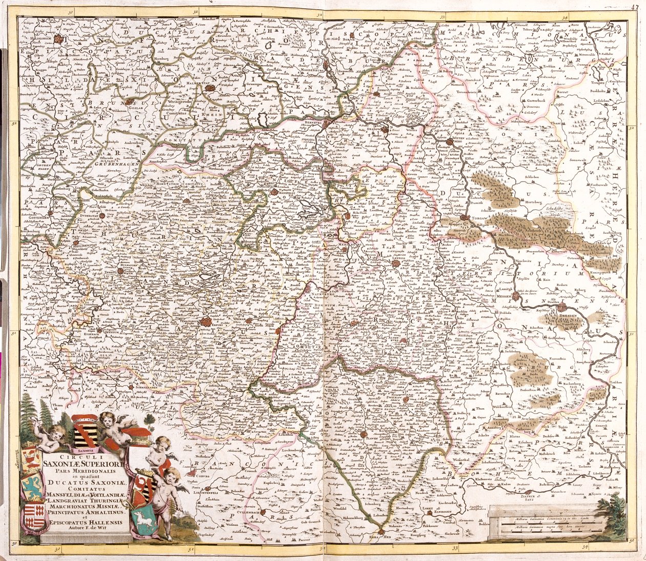 Niedersachsen, Sachsen-Anhalt, Sachsen, Thüringen, Deutschland von Frederick de Wit