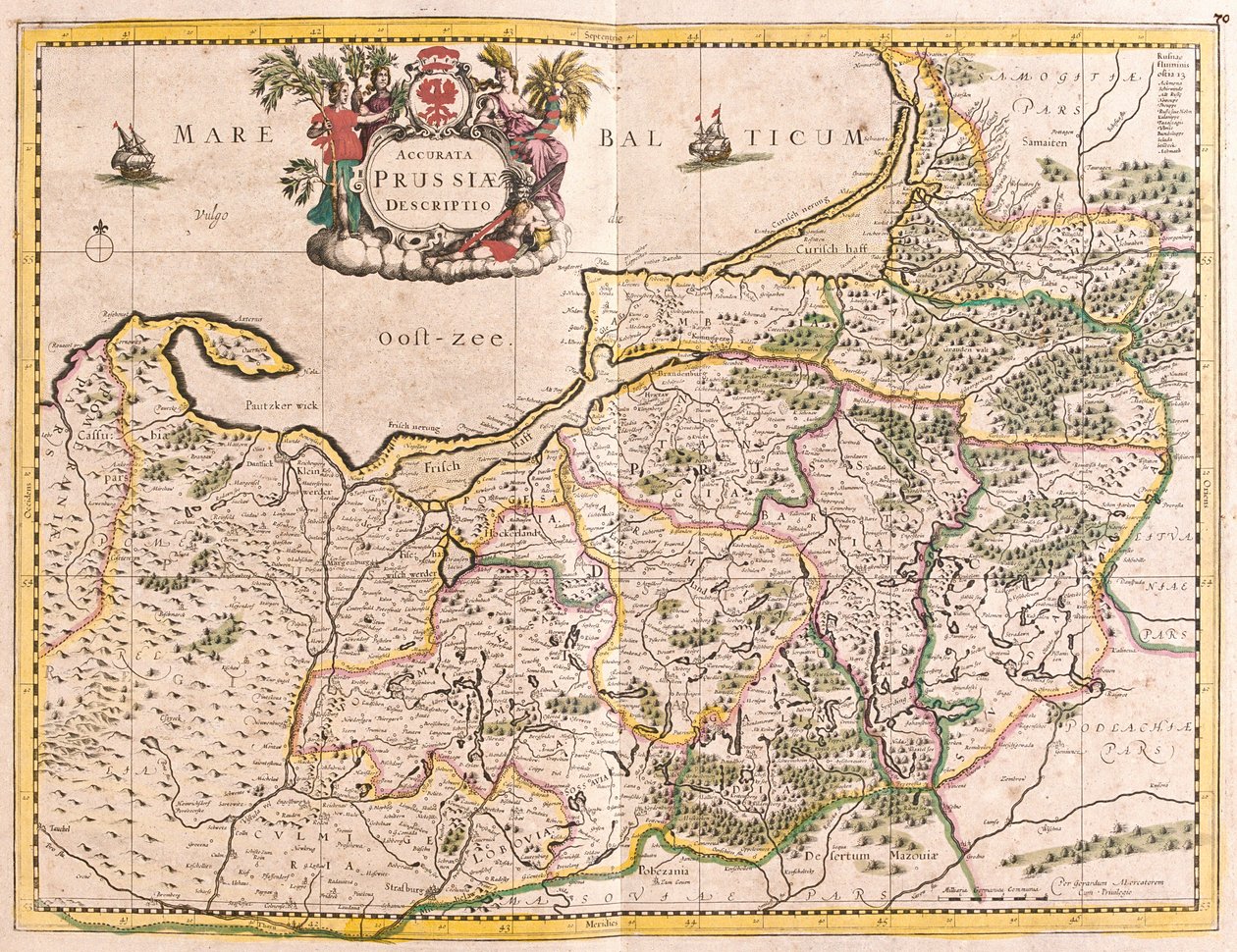 Karte des Königreichs Preußen (Deutschland) von Frederick de Wit