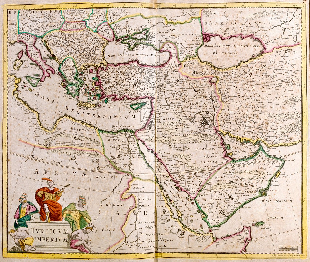 Karte des Osmanischen Reiches von Frederick de Wit