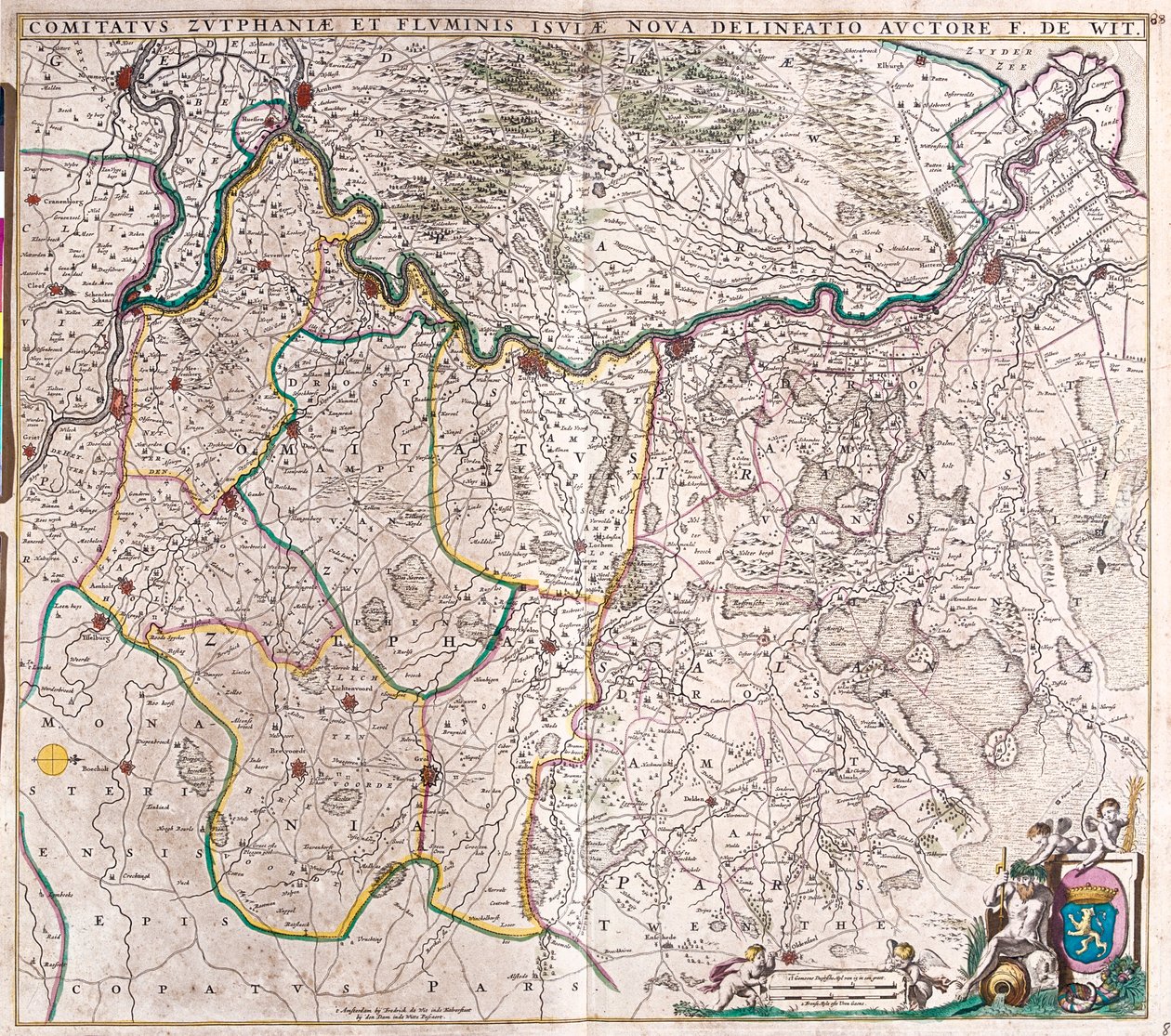 Overijssel, Gelderland, Niederlande von Frederick de Wit