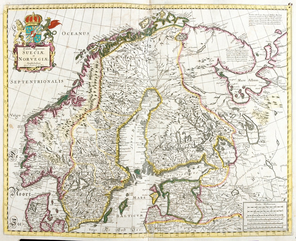 Schweden, Norwegen, Finnland, Estland, Nordwestrussland von Frederick de Wit