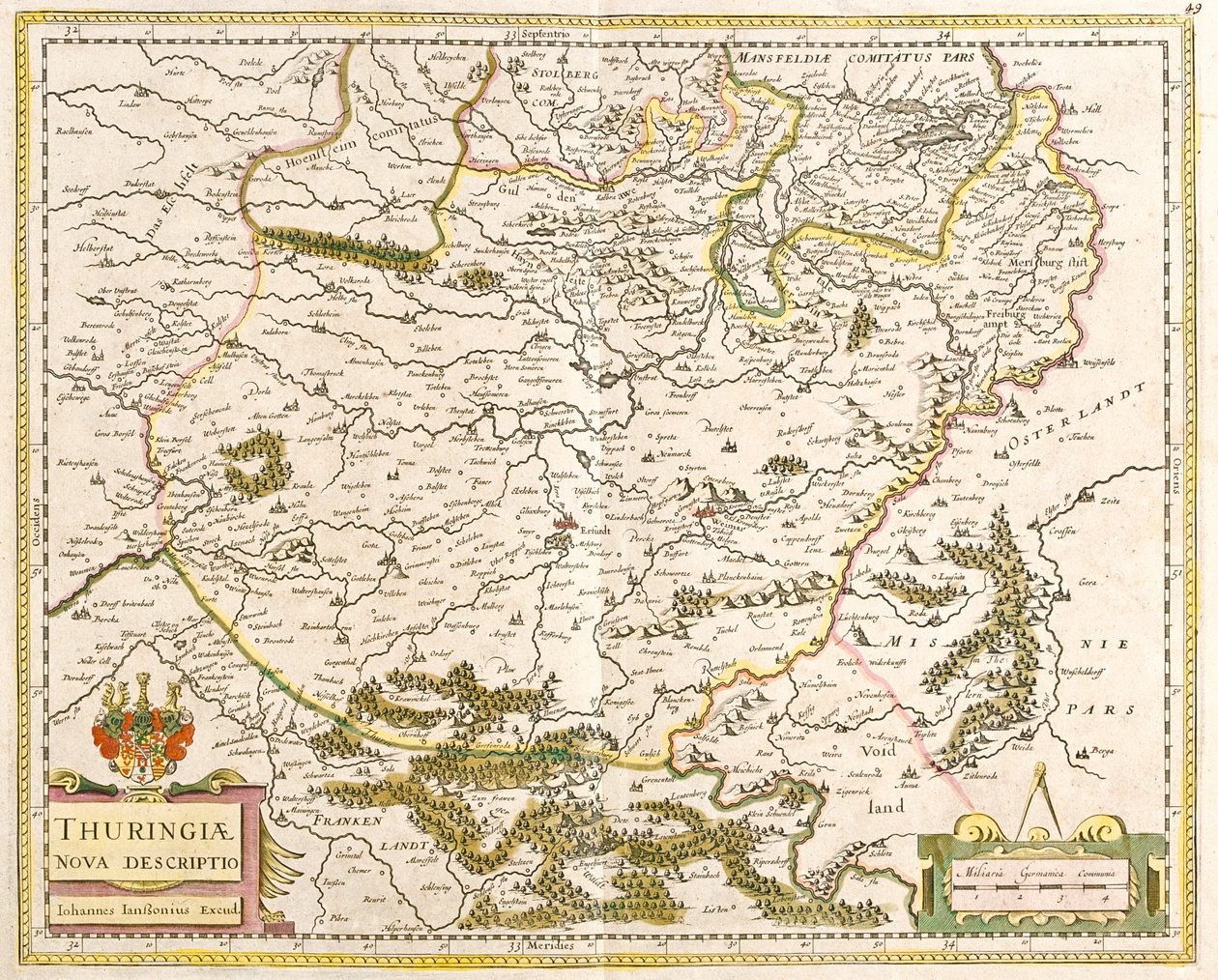 Thüringen, Deutschland von Frederick de Wit