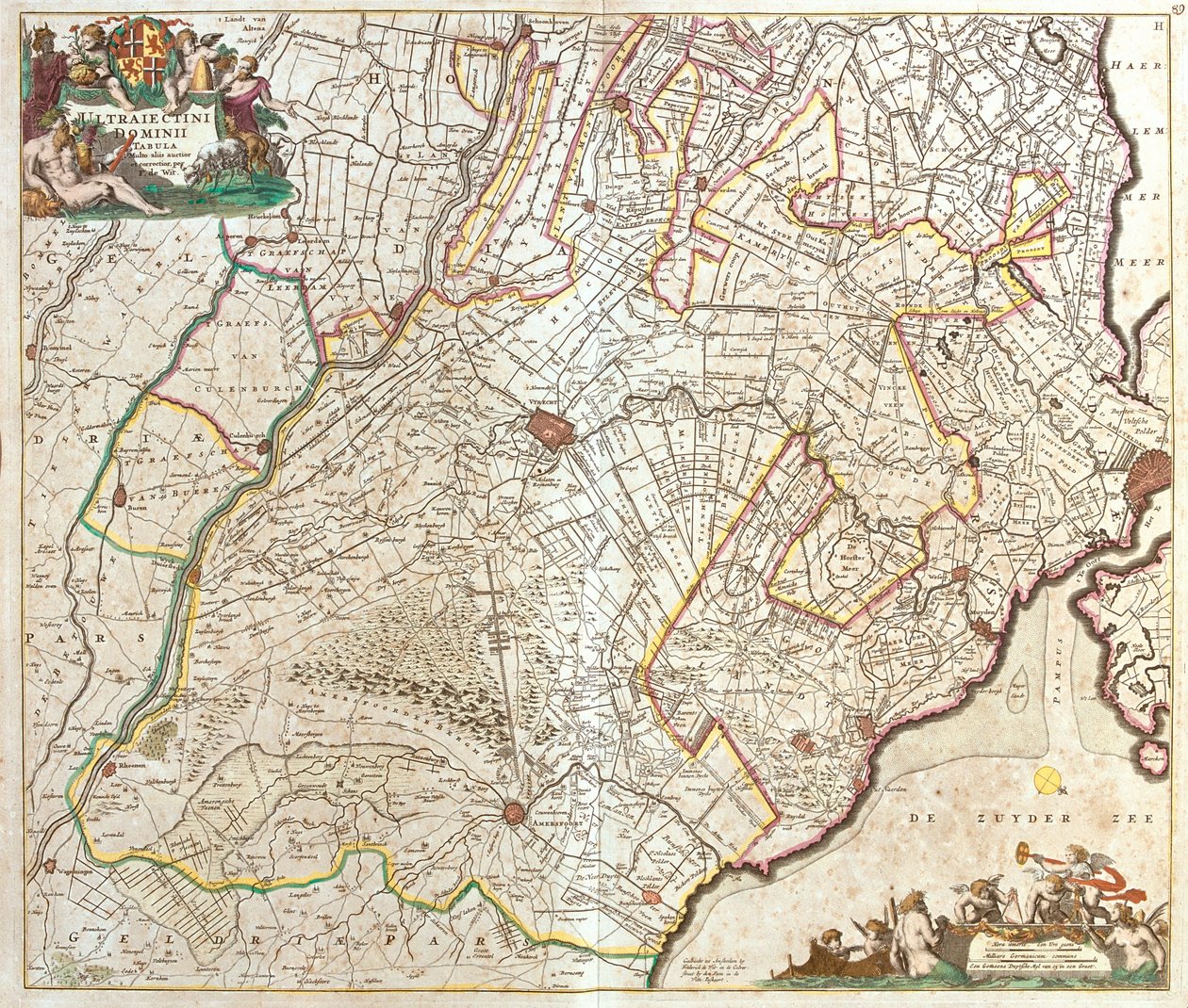 Utrecht, Nordholland, Limburg, Gelderland, Niederlande von Frederick de Wit